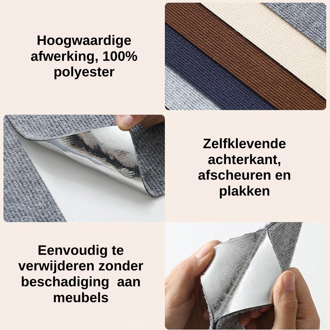 ScratchShield krabmat maat L op bankzijde — volledige bescherming