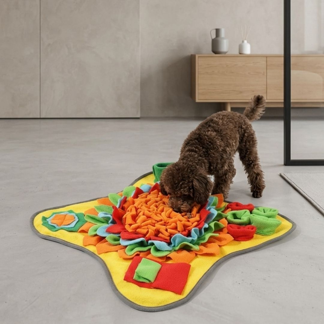 SnufflePad snuffelmat hond — 250 gram licht en makkelijk op te bergen