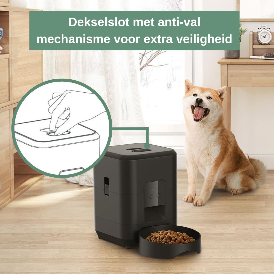MealDrop automatische voerbak — hond eet zelfstandig uit WiFi voerbak