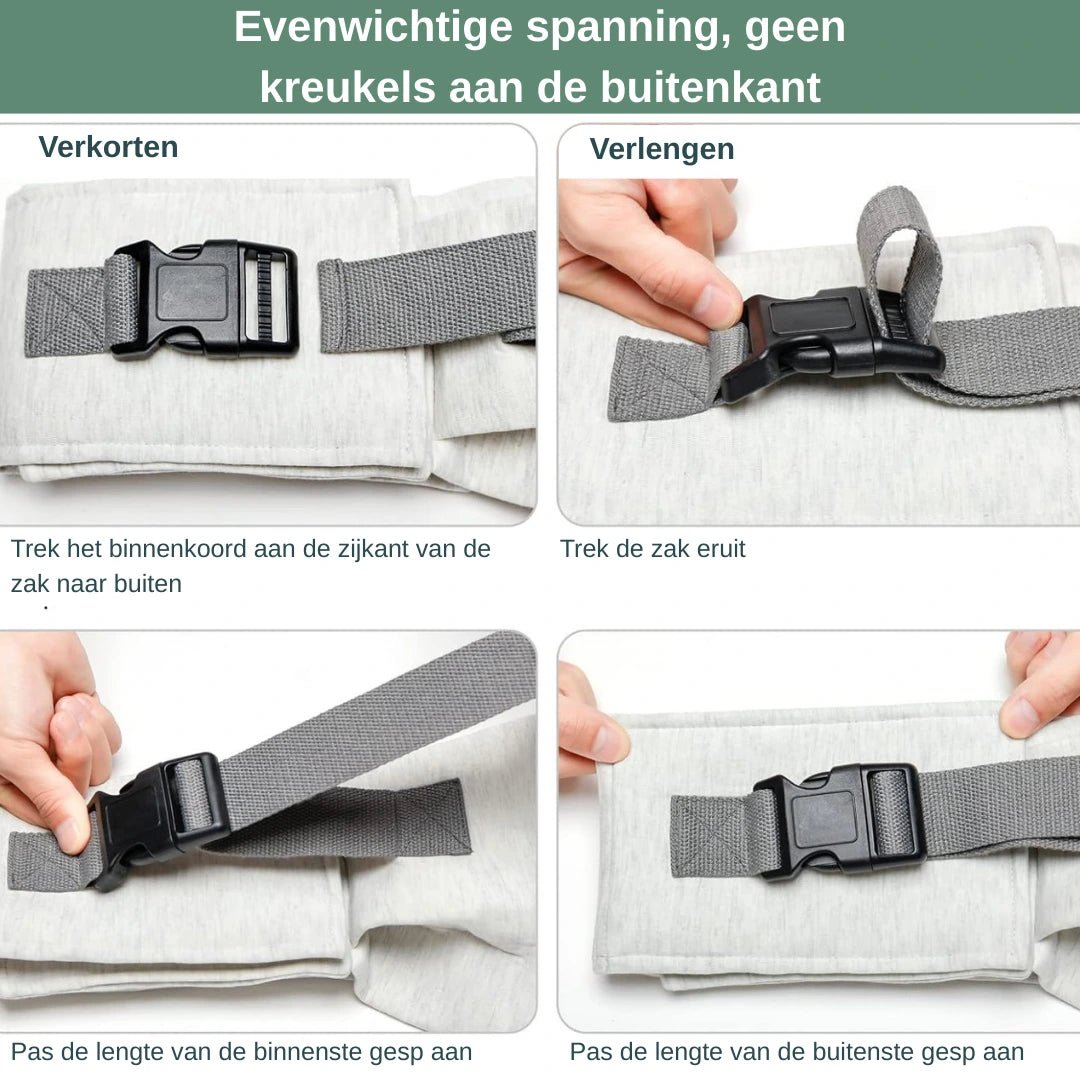 CityTote draagzak verstelbare schouderriem — comfortabel voor langere wandelingen