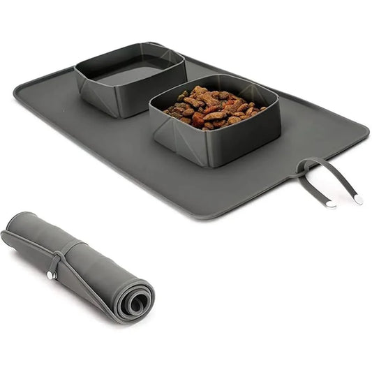 Opvouwbare 2-in-1 reisbak voor hond en kat van Maison Pets, productfoto 1