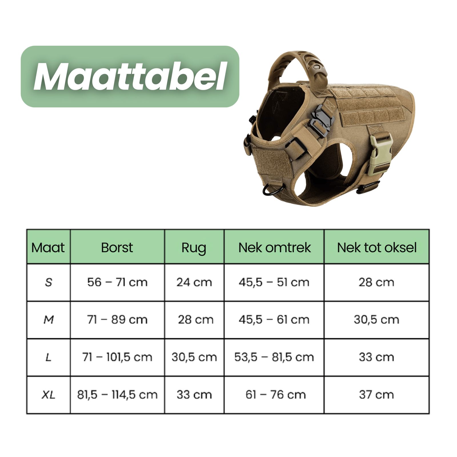 K9 Harnas detail metalen D-ring voorkant — stevige riem bevestiging hondentuig