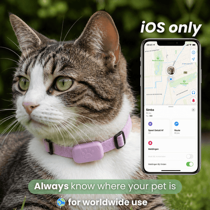 PetTrack GPS-tracker — geluidssignaal 90dB lokaliseren binnen 20 meter