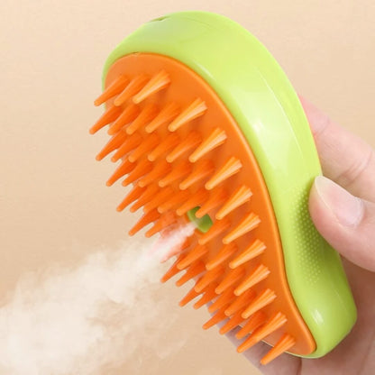 SteamBrush Stoomborstel — zachte siliconen tanden voor hond en kat