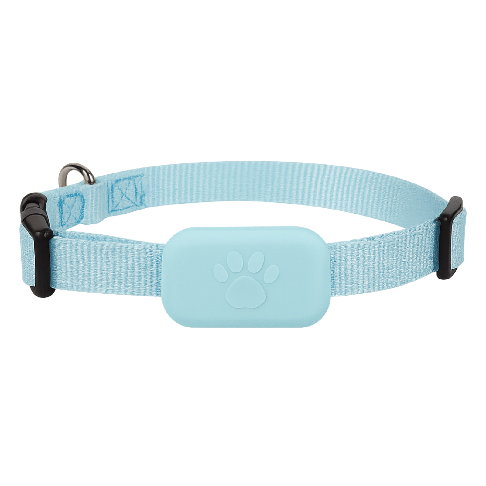 PetTrack GPS-tracker — compact formaat 39x28x15mm op witte achtergrond