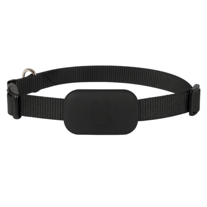 PetTrack GPS-tracker voor honden en katten — productoverzicht zwart model
