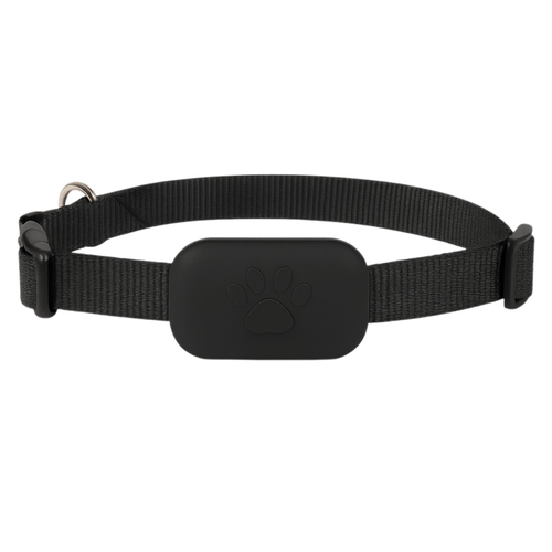 PetTrack GPS-tracker voor honden en katten — productoverzicht zwart model