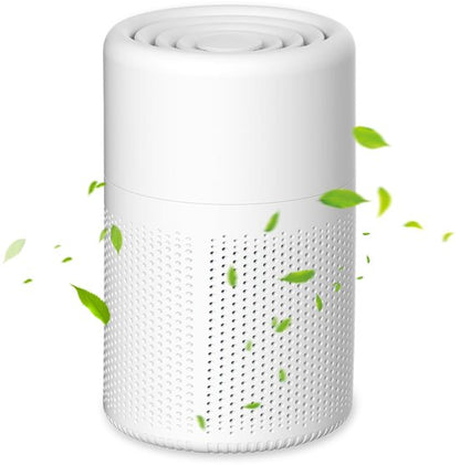 Luchtreiniger voor huisdieren — compact wit model met filter voor thuis