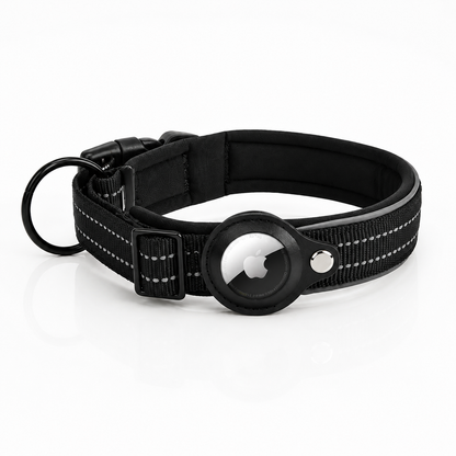 TrackTag nylon hondenhalsband met AirTag-houder van Maison Pets