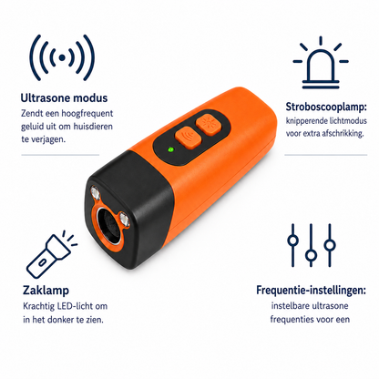 CalmTrainer ultrasone hondentrainer — stop blaffen zonder straf