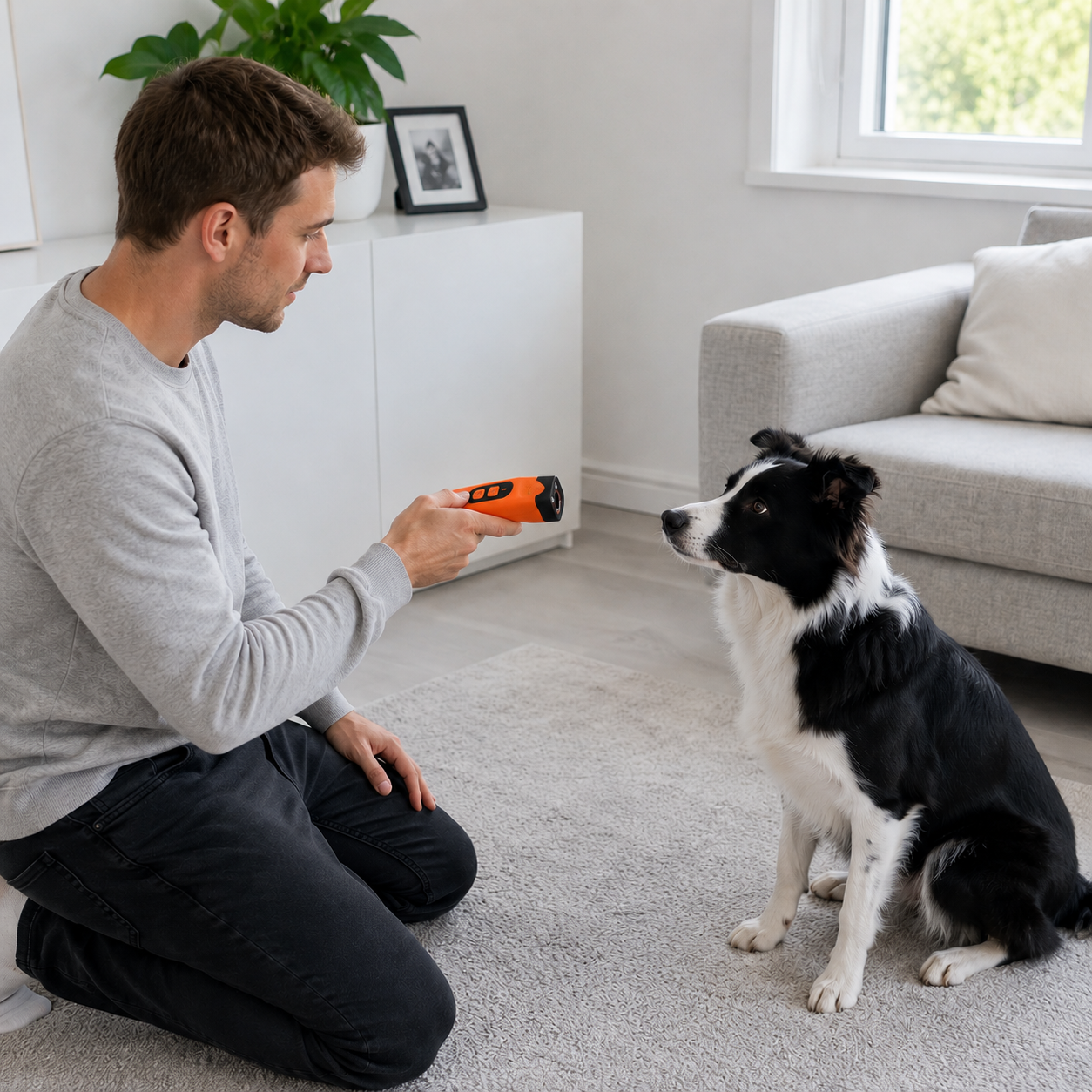 CalmTrainer ultrasone hondentrainer — stop blaffen zonder straf