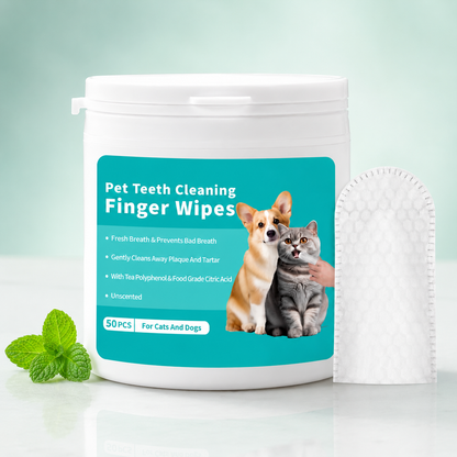 DentoWipe gebitsdoekjes — schone tanden zonder borstel, voor hond en kat