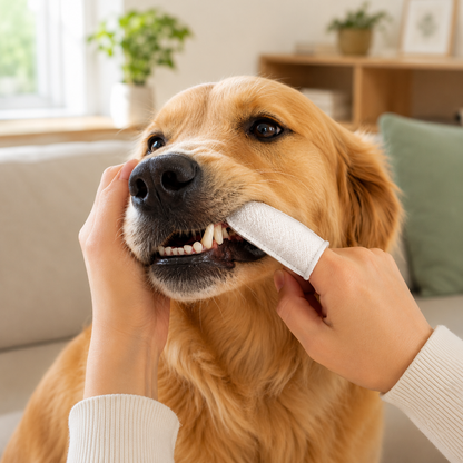 DentoWipe gebitsdoekjes — schone tanden zonder borstel, voor hond en kat