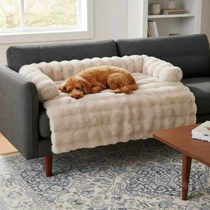 Hondenmand sofa beschermhoes — hond heerlijk warm, bank blijft schoon