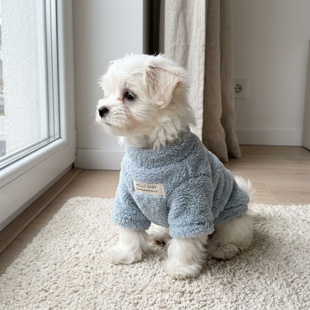 Pluche hondentrui — warm voor herfst en winter, kleine honden en puppy's