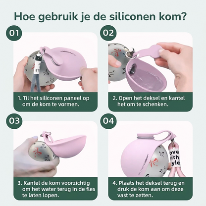 AquaPaw drinkfles — altijd water bij de hand
