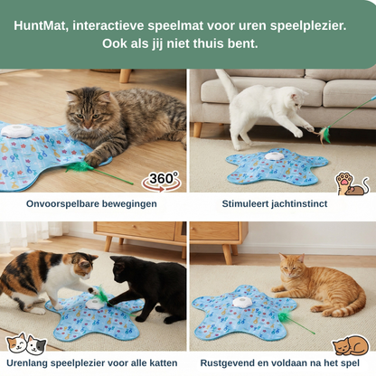 HuntMat - interactieve speelmat mat die je kat echt bezig houdt.