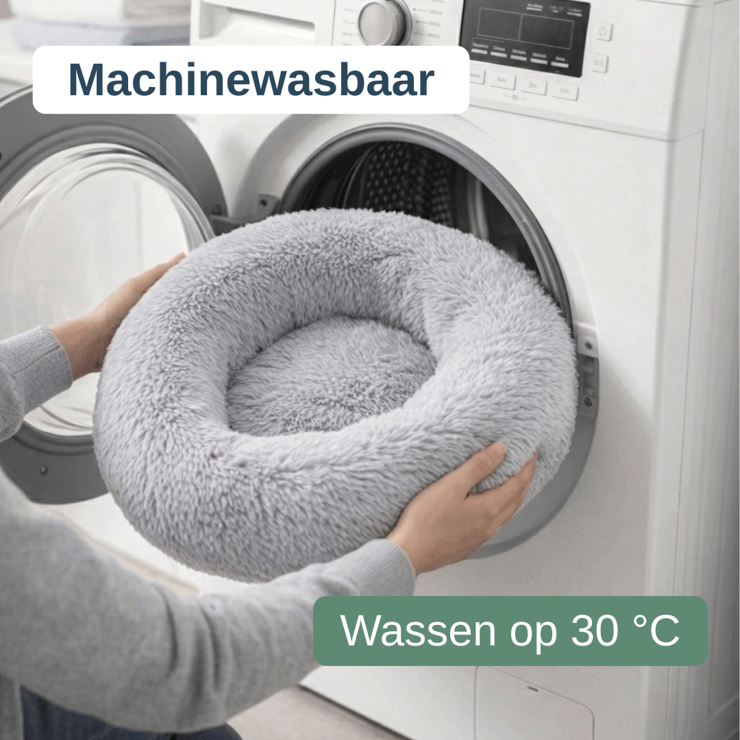 Maattabel kalmerende hondenmand: meet de omtrek van je hond, kies bij twijfel een maat groter (S 40 cm-3XL 100 cm)