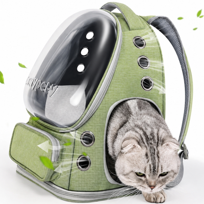 PetSpace draagtas groen — comfortabele reistas voor je maatje