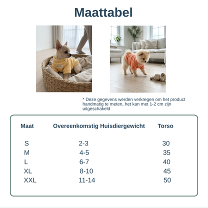 Pluche hondentrui — warm voor herfst en winter, kleine honden en puppy's