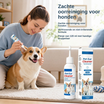 Oorreiniger hond en kat — tegen jeuk, geur en oorsmeer