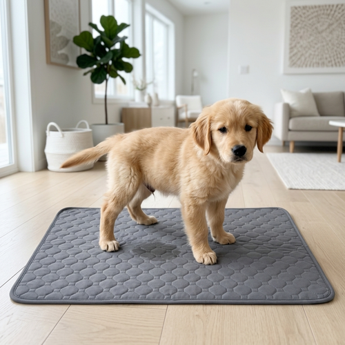 Wasbare plasmat hond — herbruikbare zindelijkheidsmat