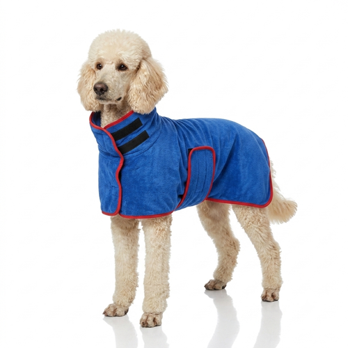 Hondenbadjas superabsorberend — droogt je hond snel na wandeling