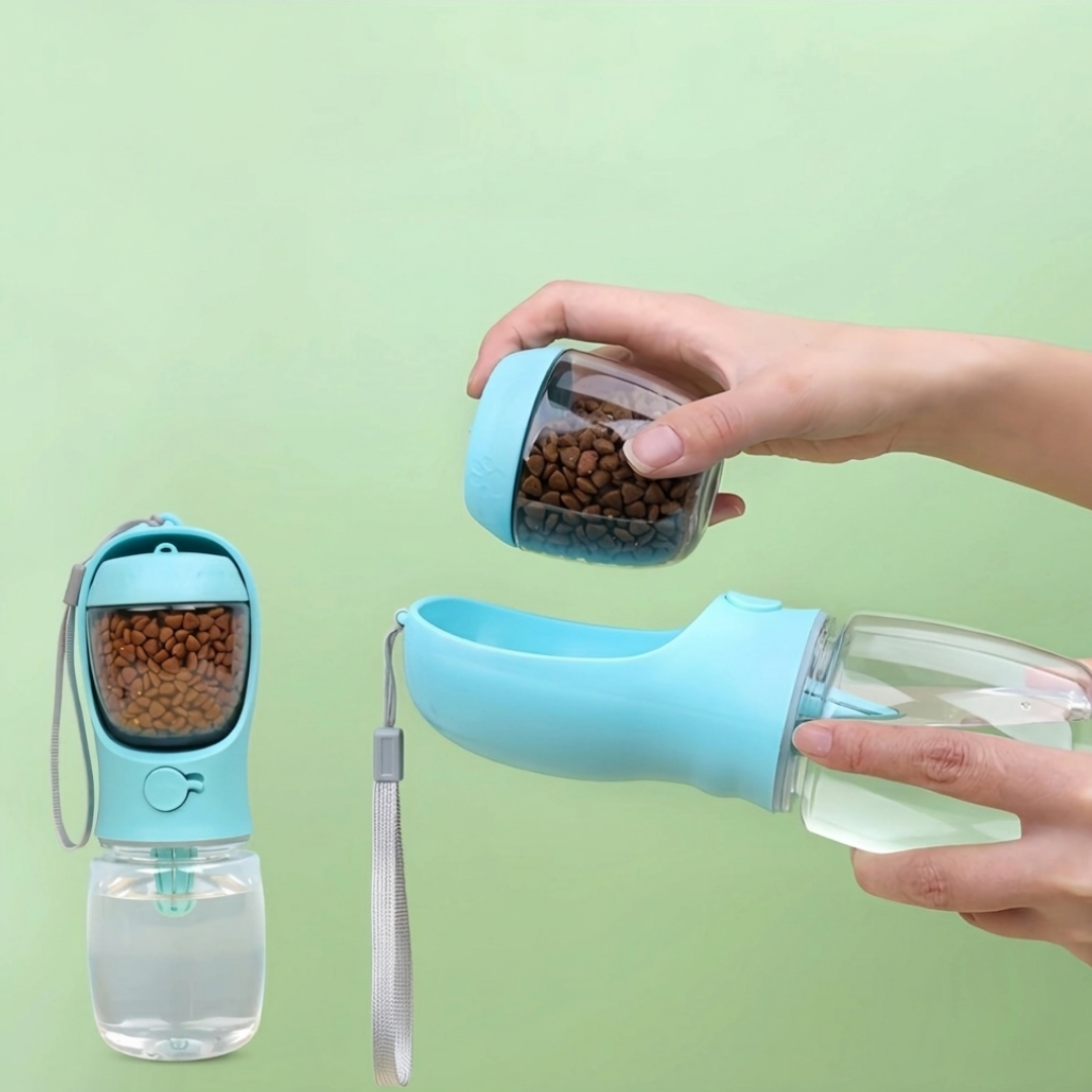 HydraBuddy 2 in 1 drinkfles - fris water en voer voor onderweg.