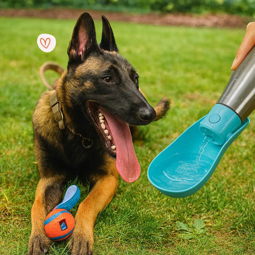 Drinkfles voor hond