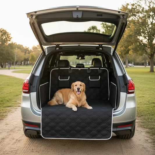 Kofferbakmat hond waterdicht in zwart van Maison Pets, productfoto 2