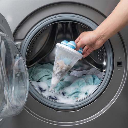 Herbruikbare haarfilter voor de wasmachine