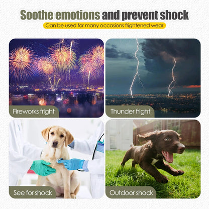 CalmShield angstvest hond — kalmerend effect bij vuurwerk en onweer