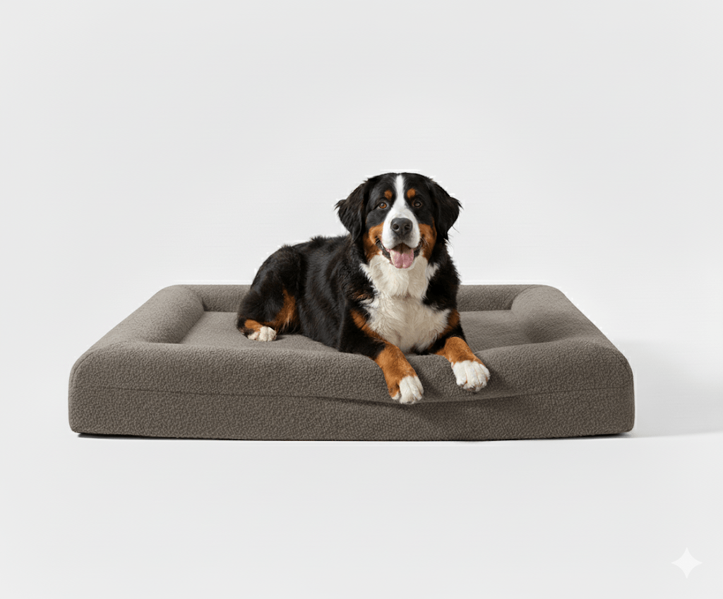 Orthopedisch hondenbed geheugenfoam — steun voor stijve gewrichten