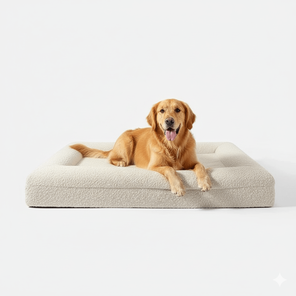 Orthopedisch hondenbed geheugenfoam — steun voor stijve gewrichten