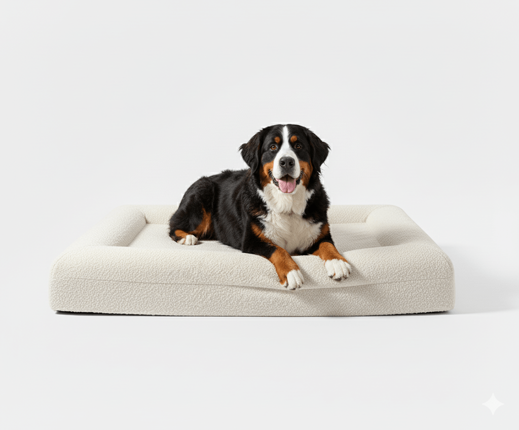 Orthopedisch hondenbed geheugenfoam — steun voor stijve gewrichten