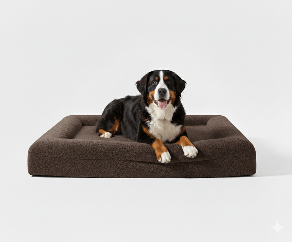 Orthopedisch hondenbed geheugenfoam — steun voor stijve gewrichten