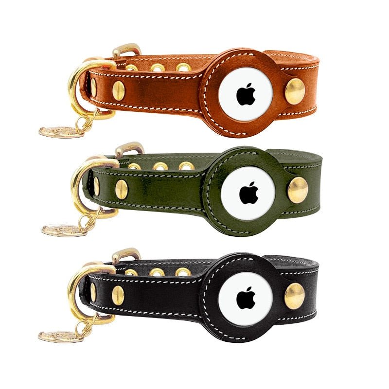 TrackTag hondenhalsband met AirTag — Find My app locatie hond op kaart