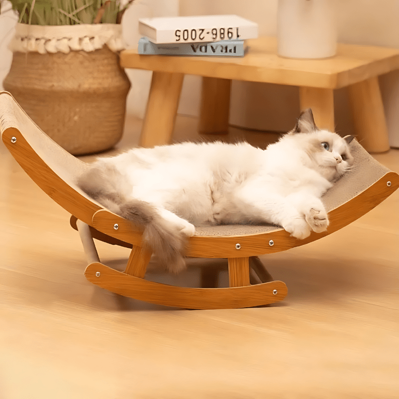 Kattenbed van golfkarton met krabfunctie voor katten