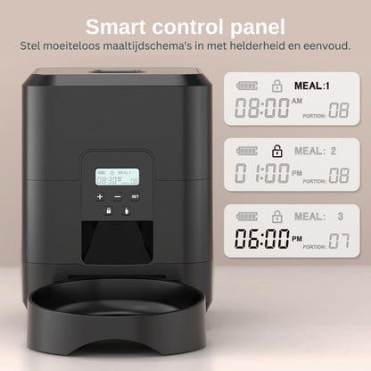 MealDrop™ automatische voerbak - Altijd op tijd, de juiste porties.Maison Pets14:10White WIFI FeederWit