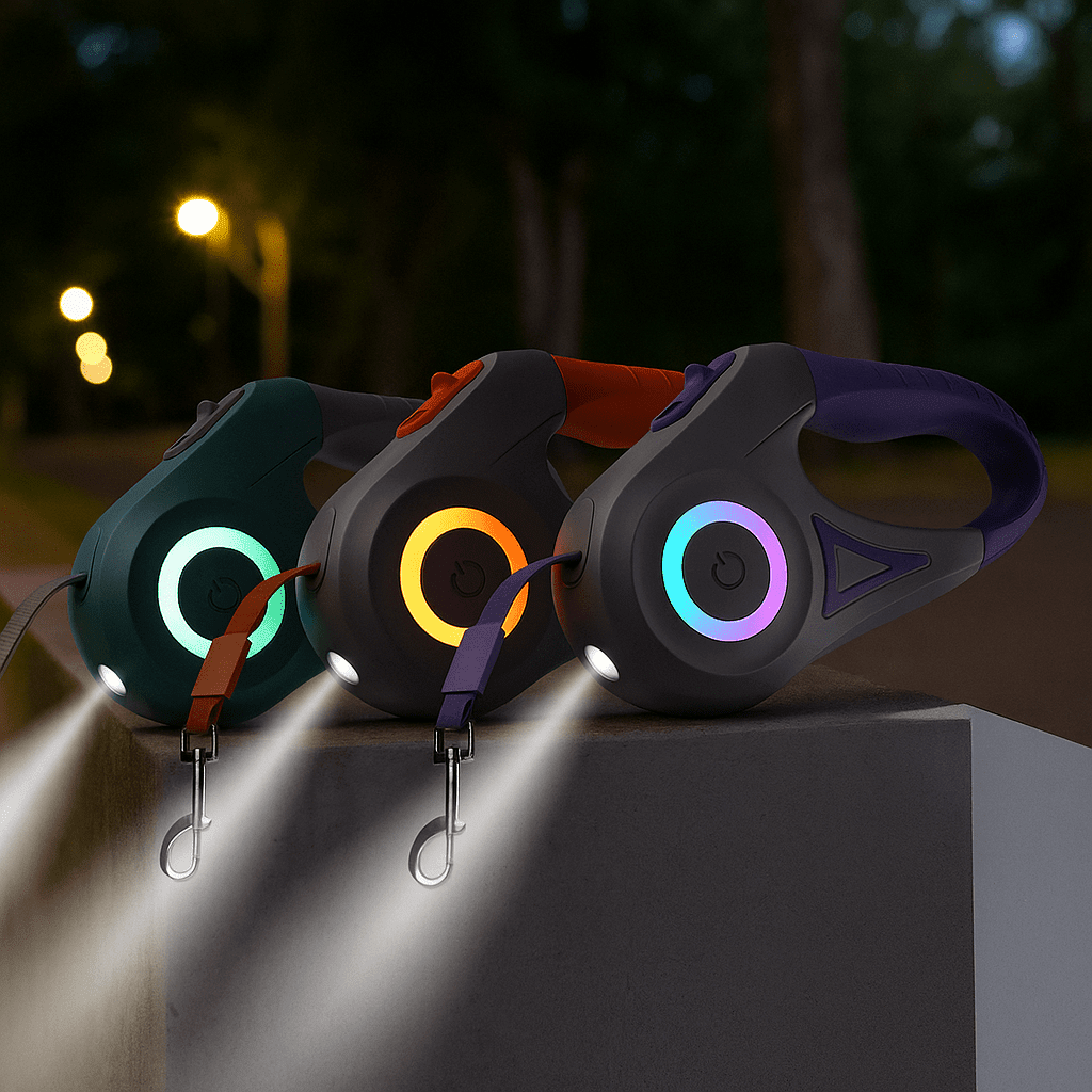 LumiTrail™ LED - hondenlijn (5m) - Goed zicht & veilig wandelen in het donkerMaison PetsLila