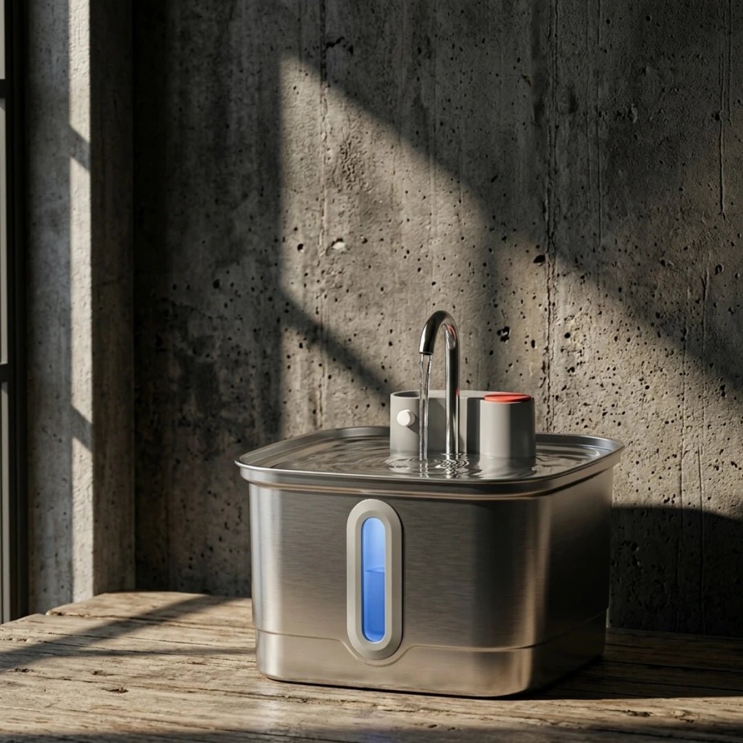 AquaFlow™ draadloze fontein. Altijd vers en gefilterd water.Maison PetsWF-F9-V1-B2