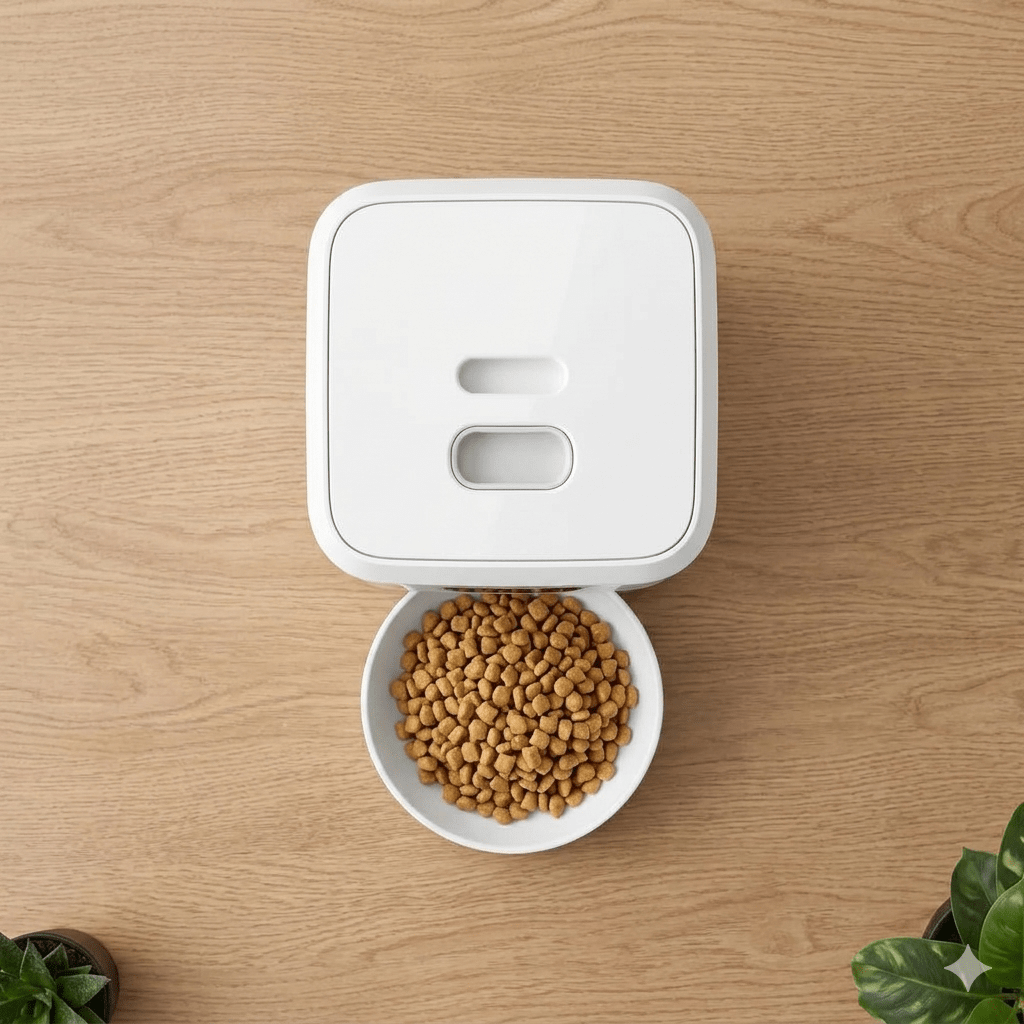 MealDrop™ automatische voerbak - Altijd op tijd, de juiste porties.Maison Pets14:10White WIFI FeederWit