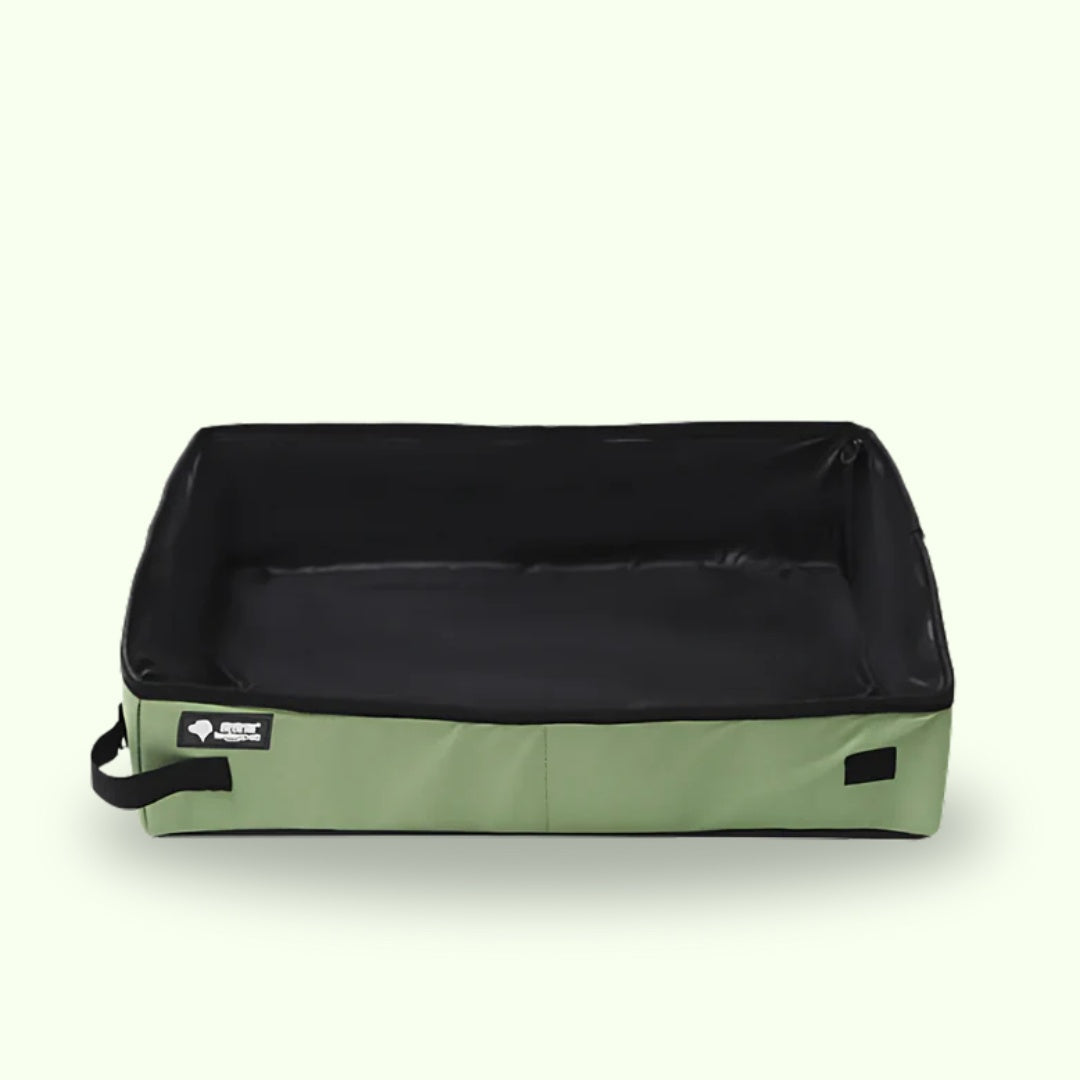 TripBox™ - De kattenbak die je overal mee naartoe neemt.Maison Pets041-003-MGroenM - 40x30x11 cm