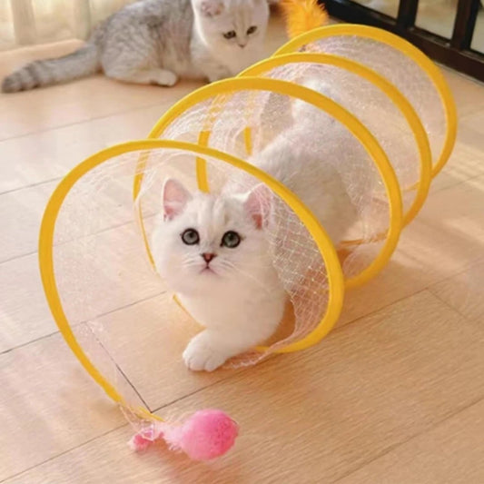 SpiralChase™ - De tunnel die je kat urenlang bezig houdtMaison Pets5246854903733-V2MuisBlauw gestreept