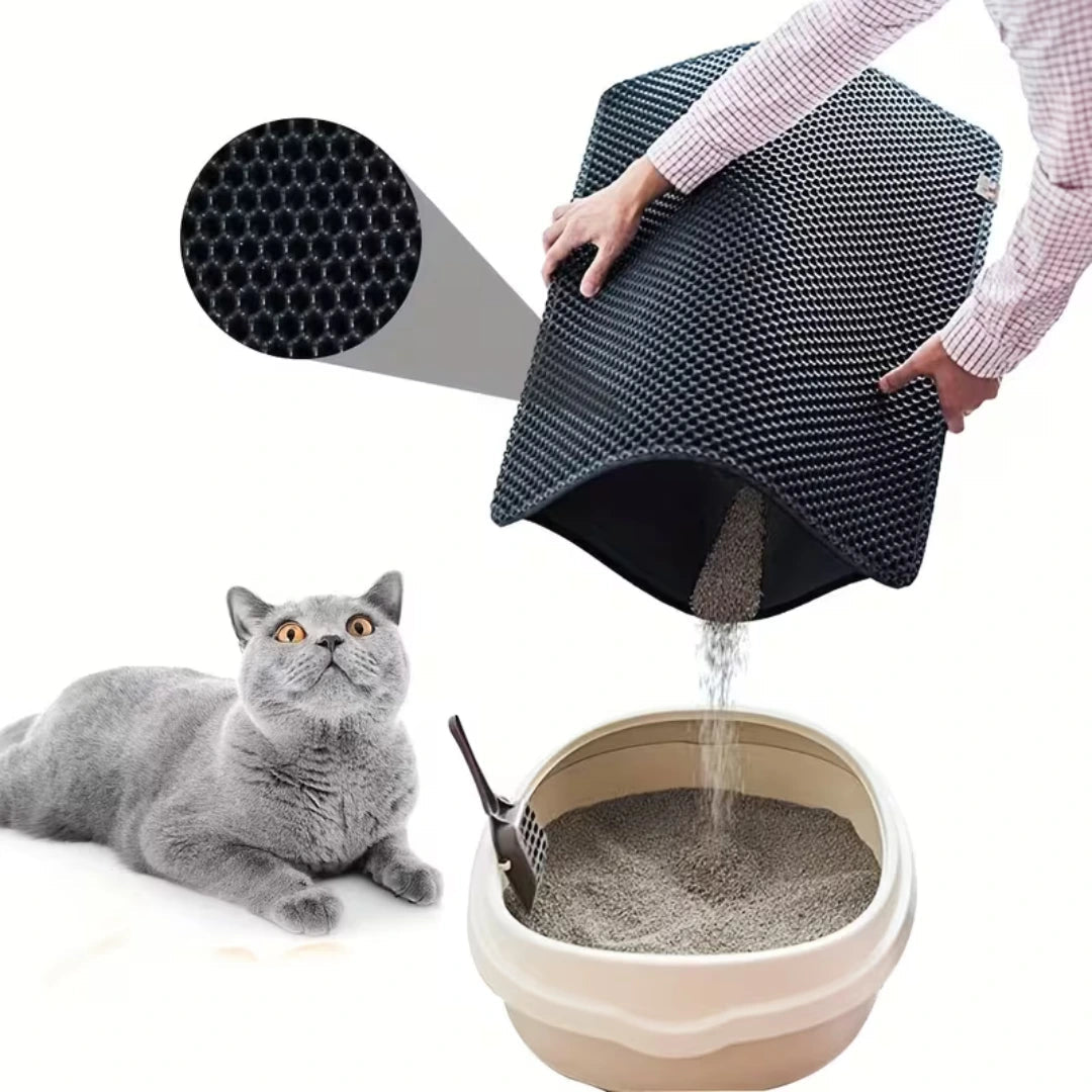 StepClean™ - Vangt kattengrit bij elke stapMaison PetsPF967-Small (30cmx30cm)-Jet BlackZwartSmall (30cmx30cm)