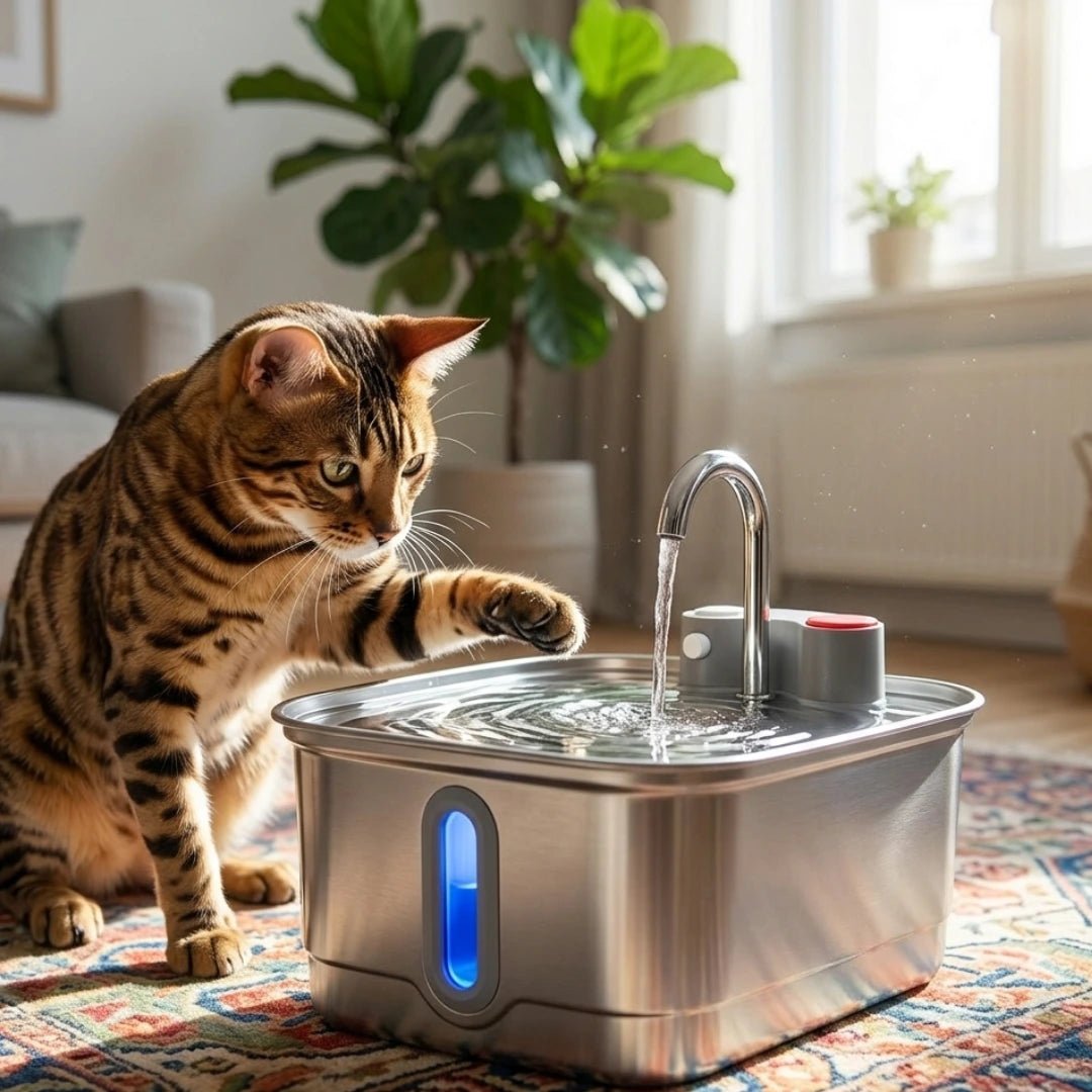 AquaFlow™ draadloze fontein. Altijd vers en gefilterd water.Maison PetsWF-F9-V1-B2