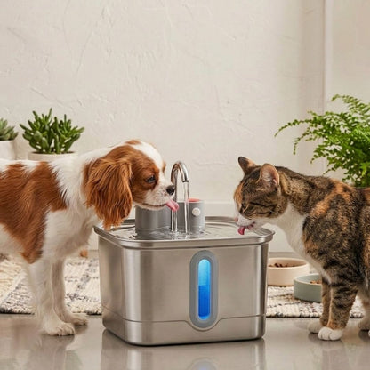 AquaFlow™ draadloze fontein. Altijd vers en gefilterd water.Maison PetsWF-F9-V1-B2