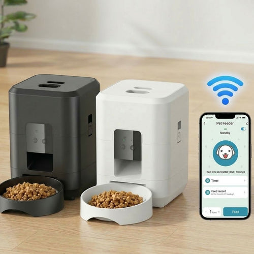 MealDrop™ automatische voerbak - Altijd op tijd, de juiste porties.Maison Pets14:175Black WIFI FeederZwart