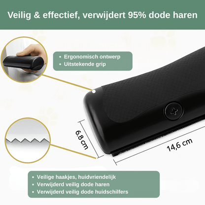 GlowBrush™ - Ontspannen borstelen, glanzende vacht.Maison Pets1009