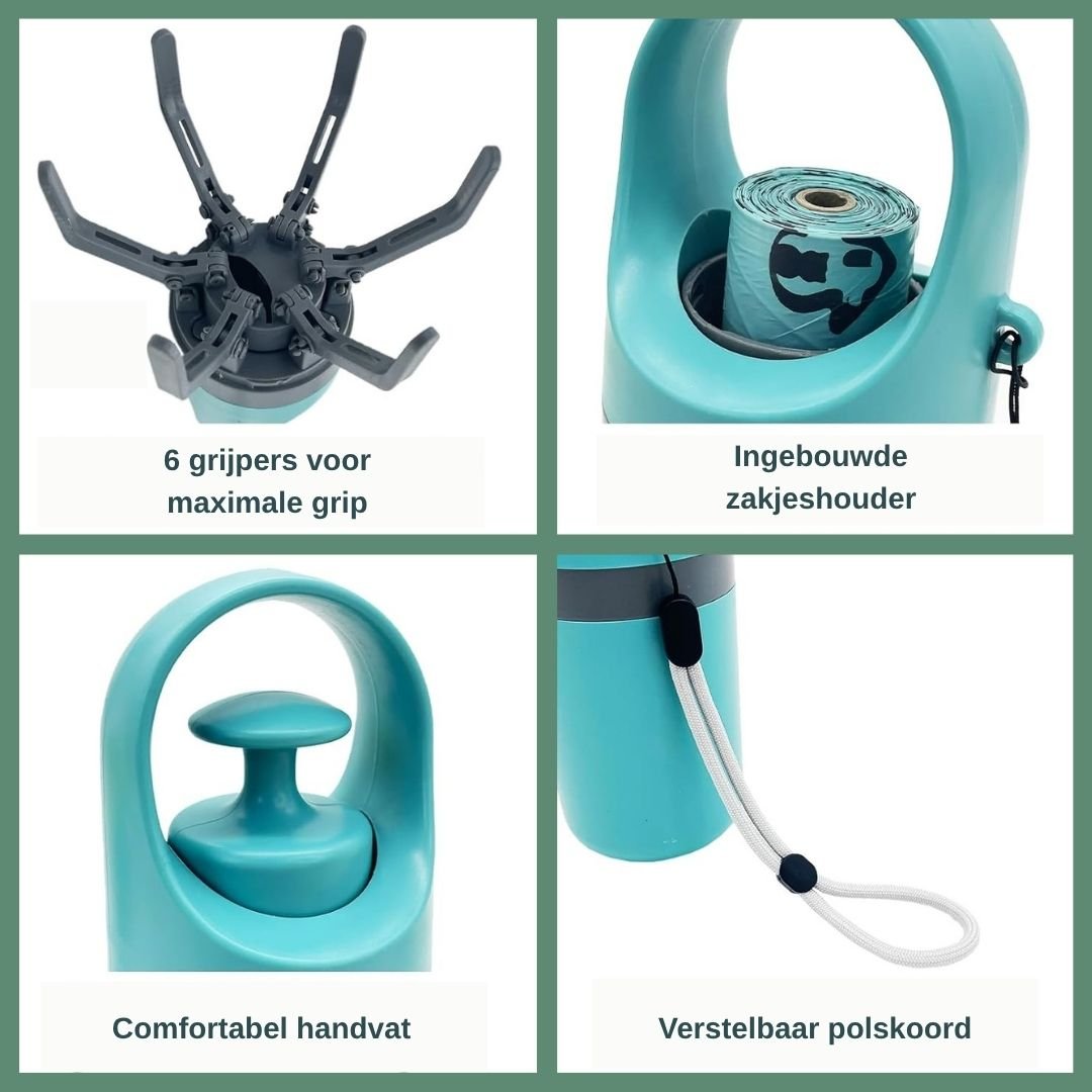 CleanClaw - Poepschepper voor honden. Schone handen, zonder bukkenMaison Pets5758130757744-V2Rood